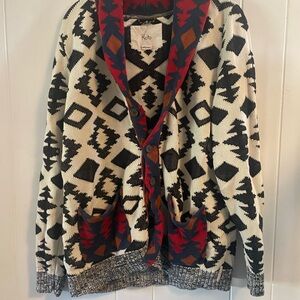 Koto Geometric Cardigan Sweater